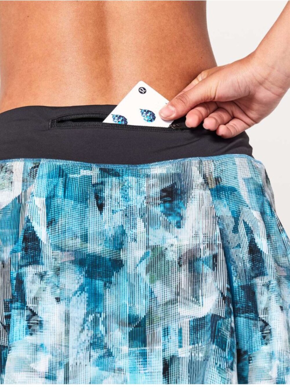 EUC Lululemon Pace Rival Skirt (Regular) *No Panels Sun Dazed Multi Blue 6 - Picture 4 of 16